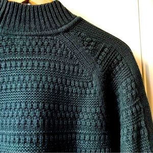 Nwt Club Monaco Thick Textured Wool & Cashmere Turtleneck